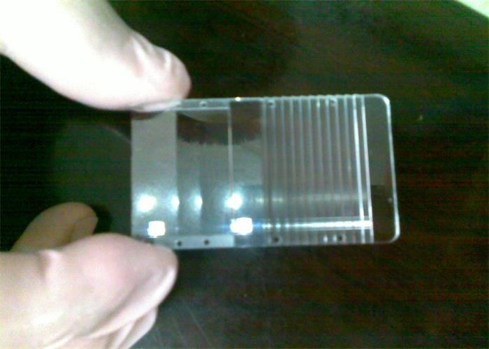 Design / Custom Made OEM / ODM Fresnel guide Plate Diamond Turning Optics Colorless PMMA 49.75x30x1.5 HR Coating