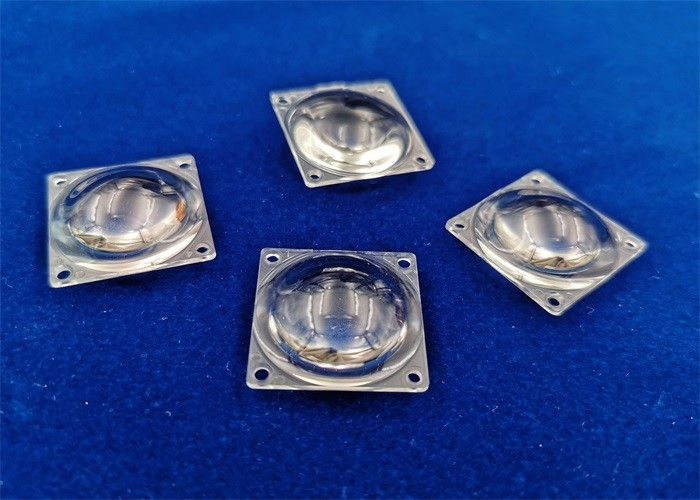 Design / Custom Made OEM / ODM Aspheric LED Collimator Lens  Colorless PMMA Material 26x26x11.5mm Diameter