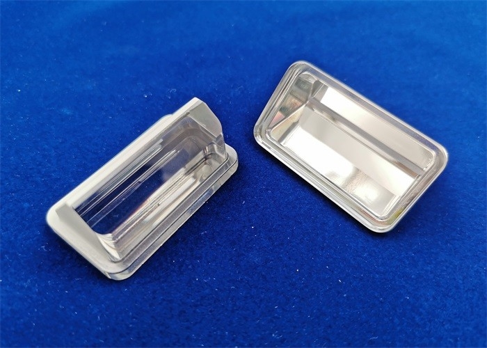 Design / Custom Made OEM / ODM Optical Glass Prism B270 Colorless 52.4x30.1x25.1 HR+AL Coating
