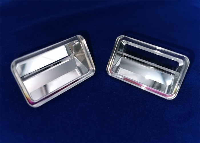 Design / Custom Made OEM / ODM Optical Glass Prism B270 Colorless 52.4x30.1x25.1 HR+AL Coating