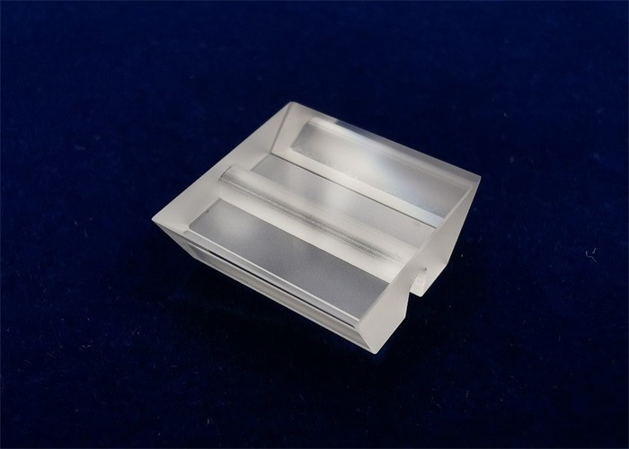 Design / Custom Made OEM / ODM Groove Optical Glass Prism ZF6 Colorless 14x12x4.5 AL+AF @420-700nm RAVG&gt;85%